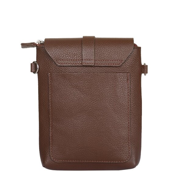 Leather Messenger Bag for Men & Women –Brown Crossbody Shoulder Bag, Side Sling - Picture 9 of 10